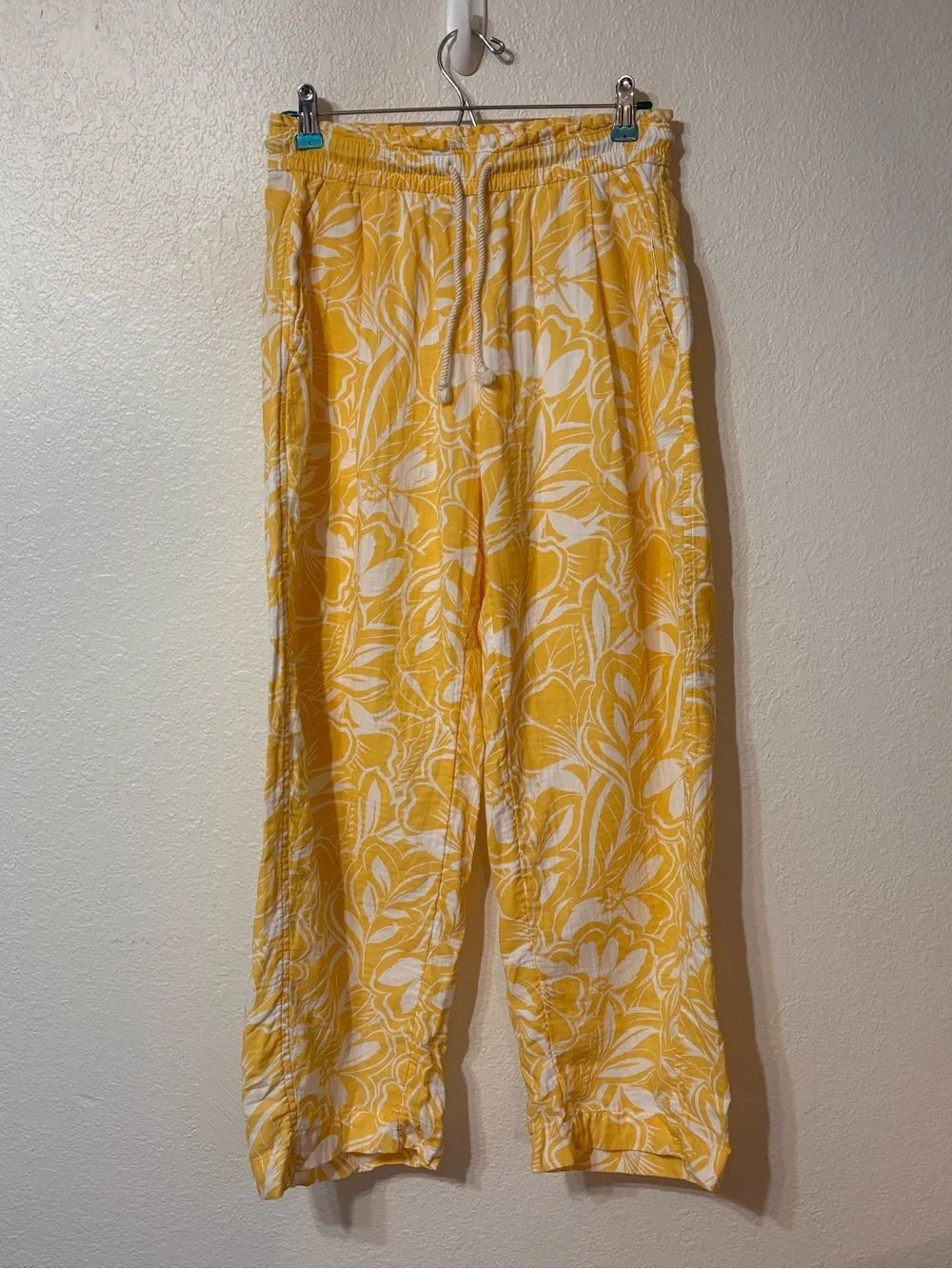 Old Navy Tropical Print Barrel Leg Pull On Pants Small